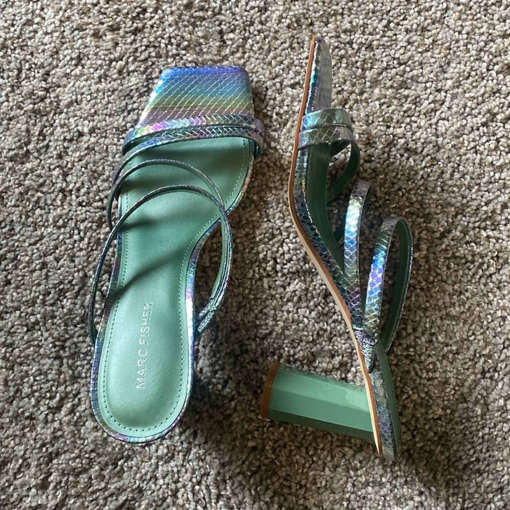 Marc Fisher Iridescent Strappy Heels